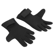Schnorchel- und Fischhandschuhe 1 Paar Neopren wasserdicht Schwarz Kratzfest Größe M