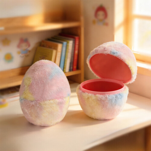 Plush Easter Egg Shells Decorative Storage Boxes 1