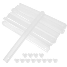 6Set White Rectangular Drawer Slides for Silent Movement and Full Extension in