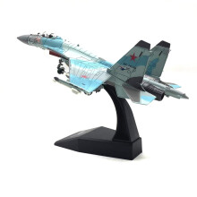 1/100 Scale SU-35 Metal Diecast Fighter Model – Blue Military Jet Toy, Compatible with Collectible Display & Kids Gifts