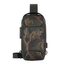 Antykradzieżowy plecak typu sling z blokadą, męski, na ramię, plecak podróżny typu crossbody