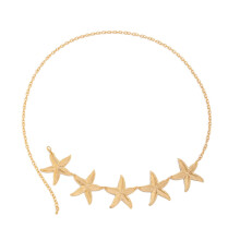 Star Themed Starfishes Belt Chain Fashionable Women Light weight Waist Chain for Beach Outfits