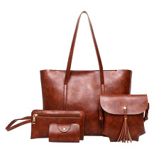 Tragetasche für Damen, Schultertaschen aus PU-Leder, modische Hobo-Taschen, große Geldbörsen und Handtaschen, 3er-Set