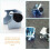 OUNONA White Automatic Door Swing Stopper Spring Bracket Closer 7