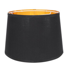 Pantallas cónicas decorativas de tela negra ROSENICE para lámparas de estudio (1 juego)