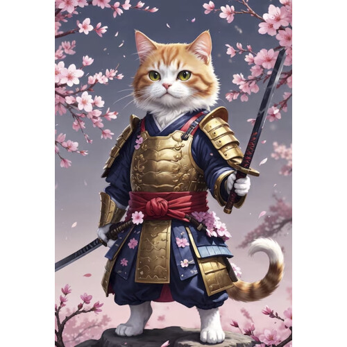 Ξύλινο παζλ 300 τεμαχίων Anime με τη γάτα Sakura για ενήλικες – Δύσκολη τέχνη και