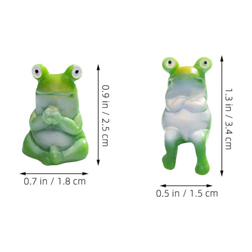 Mini Frog Figurines Resin Cake Toppers 12 Pieces 1