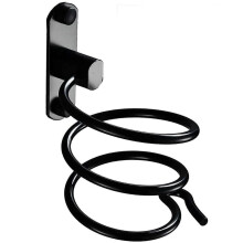 Hair Dryer Holder for Wall Mounting with Drilling-for Hotel, Bathroom, Toilet, Barber Aluminium, Matte Black