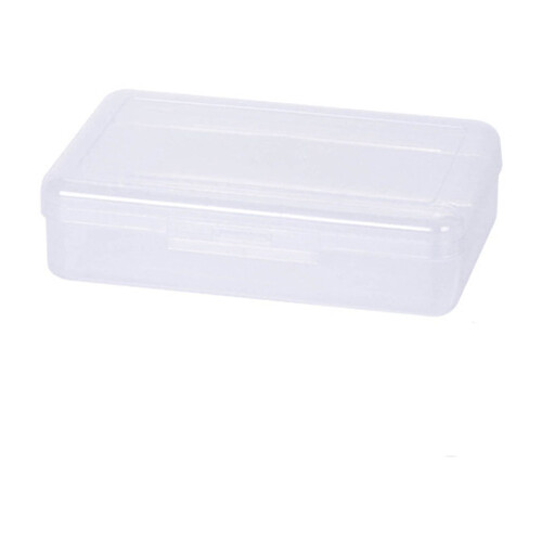 Clear Stackable Pencil Box, Large Capacity Plastic Organizer with Snap-Tight Lid – Under $5, Compatible with School & Office