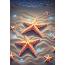 Anime-Style Starfish Wooden Puzzle 1000 Pieces