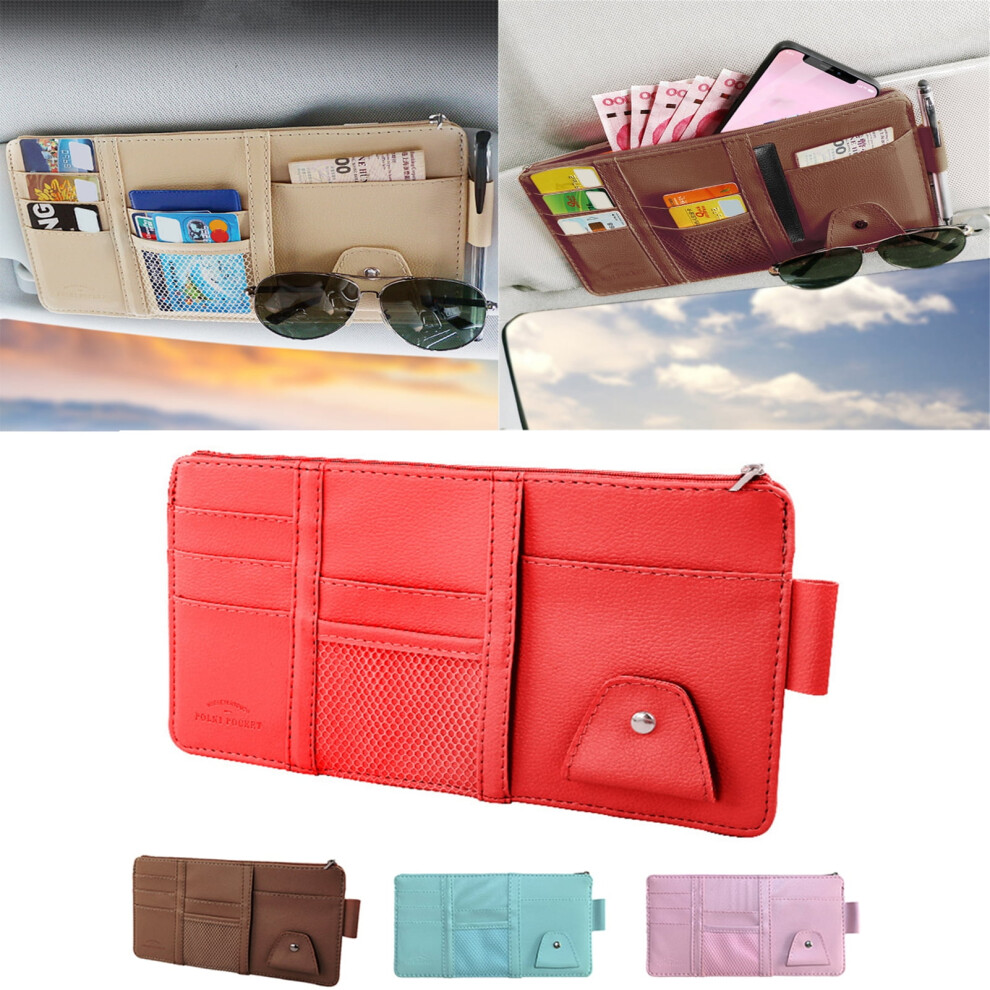 Happy Date Car Sun Visor Organizer Â Registration & Document Holder, Compatible With Most Vehicles 9101399548560