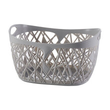 Stackable Plastic Storage Baskets – Portable Pantry Organizer for Laundry, Bath, Bedroom, Kitchen, Under Sink & Shelves