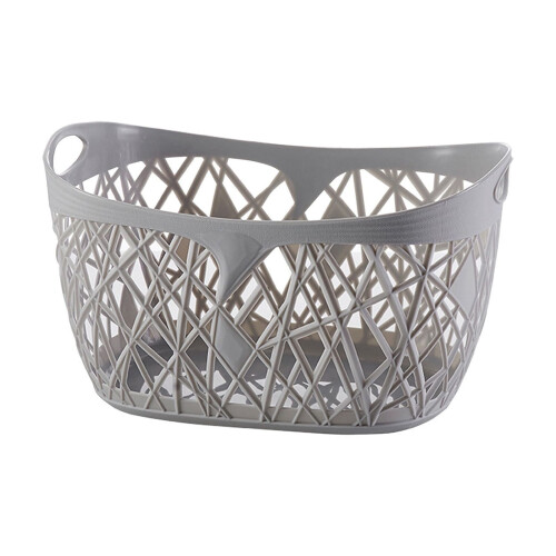 Stackable Plastic Storage Baskets – Portable Pantry Organizer for Laundry, Bath, Bedroom, Kitchen, Under Sink & Shelves