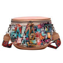 Vegane Leder-Umhängetasche für Damen, Gürteltasche, Crossbody-Tasche für Damen mit Gitarrengurt