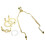 1 Ensemble de support d'abat-jour (harpe, armature, anneau) 1
