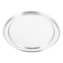 Bandeja redonda antiadherente de aleación de aluminio para pizza, apta para microondas y horno, para hornear pasteles.