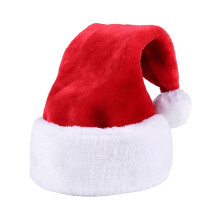 1 chapeau de Noël de haute qualité en peluche épaisse, décorations de Noël pour adultes et enfants