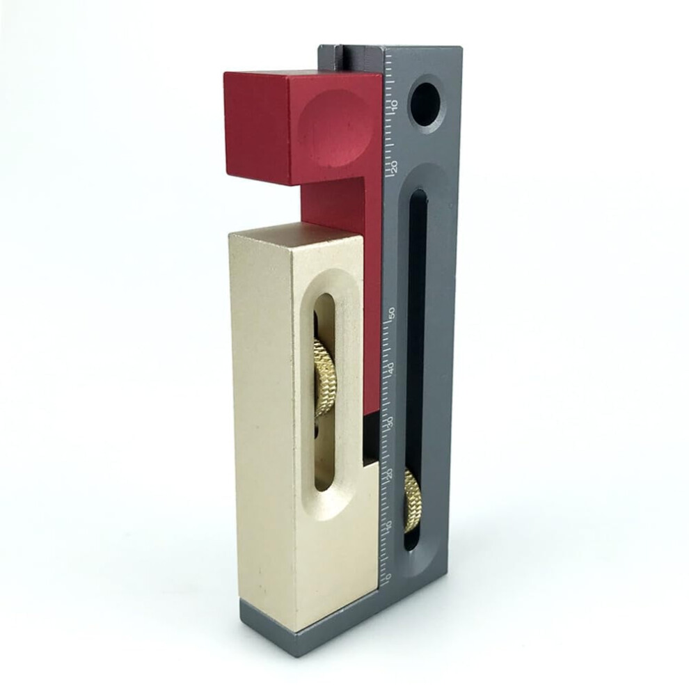 Table Saw Slot Adjuster Mortise And Tenon Tool Woodworking Movable Measuring Block 9341593712422