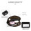 Carteira de pulso feminina mini, elegante e multifuncional, com design sofisticado. 4