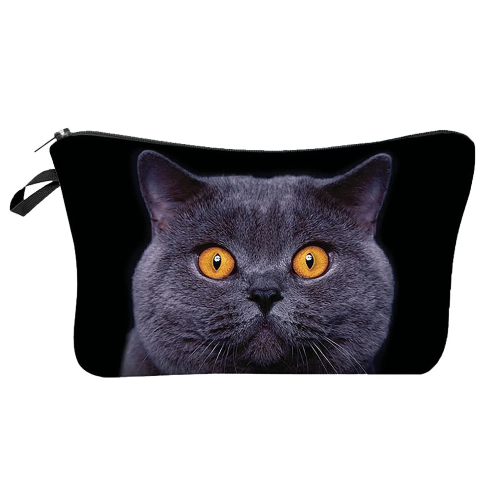 Makeup Bag for Women with Cats Printed Cosmetic Bags Toiletry Storage Bag Purse for Travel