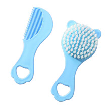 Set pettine e spazzola per neonati con impugnatura comoda e manico lungo, strumenti per la cura della persona con un adorabile aspetto a forma di