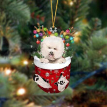 AuroraX Cute and Fun Dog Christmas Stocking Ornament for Christmas Tree Decoration(3"X2") Stockings
