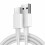 Câble de charge rapide 5 A pour smartphone USB-C, 1,5 m (4,92 pi), blanc. 1