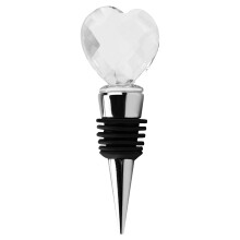 Decorative Heart Wine Stopper – Reusable Rubber Plug Compatible with Wine, Champagne & Beer Bottles