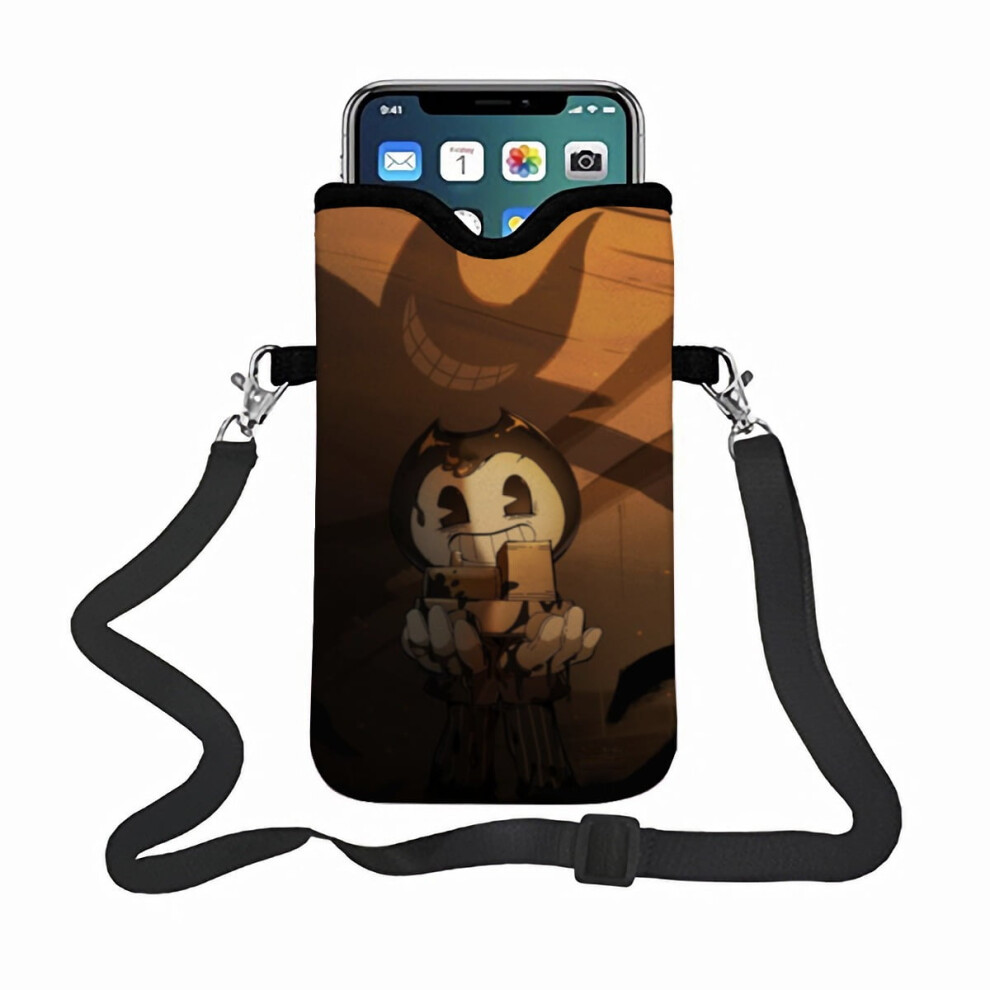 Bendy And The Ink Machine Phone Bag Phone Satchel, Paired With An Adjustable Strap Small Pouch Compatible With Most Smartphones. 9122141129981