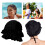 Women's Elastic Ruffle Swim Cap Black 5
