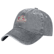 Unisex Retro Washed Christmas Hat,Merry Christmas Santa Claus Design 2,Adjustable Sun Hat,Perfect For Christmas New Year Celebrations