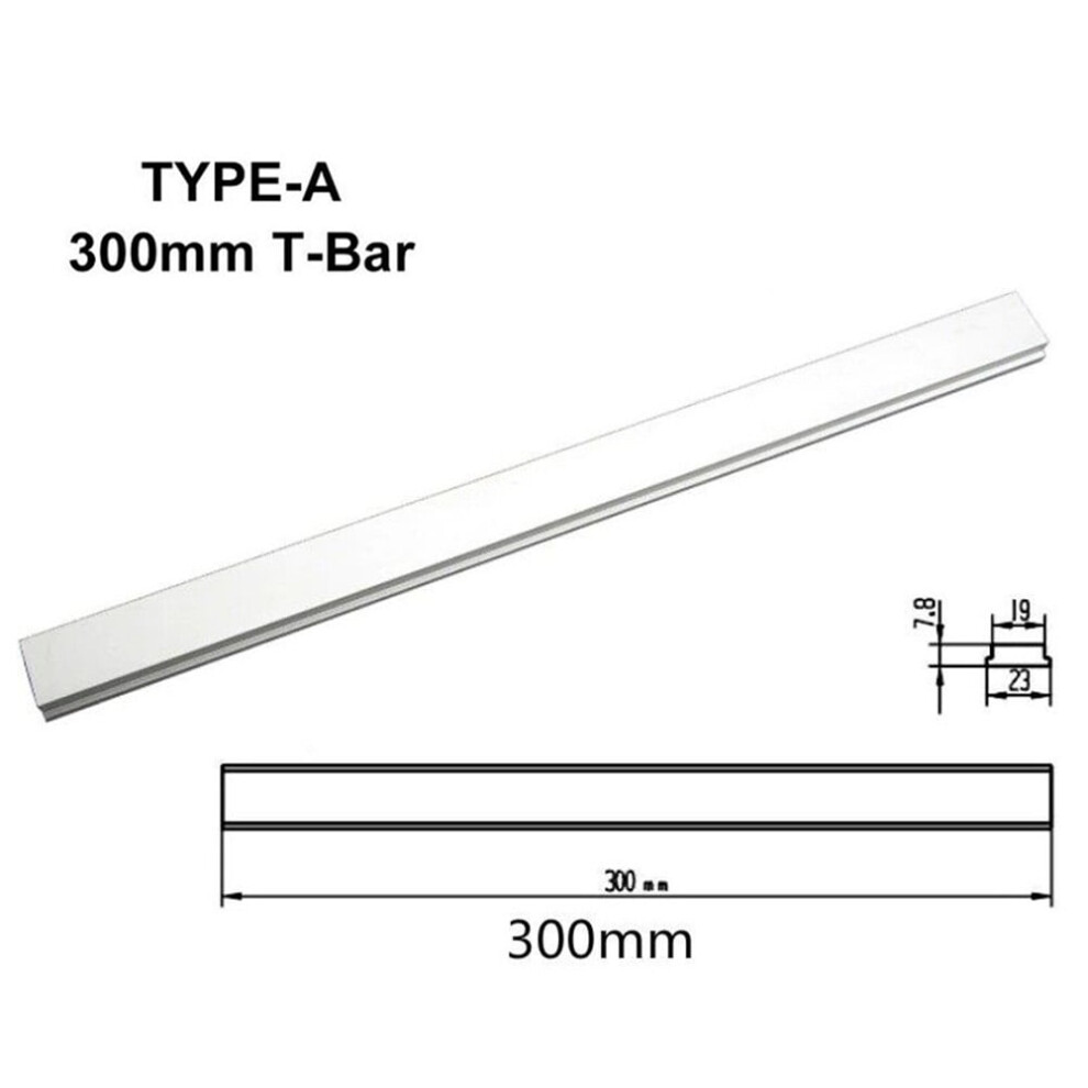 Aluminum Alloy T-Tracks Slot Miter Track Jig, Woodworking Miter Track Miter Bar Slider, Table Saw Gauge Rod T Slider, Adjustable, 300Mm Type A 9341593712996