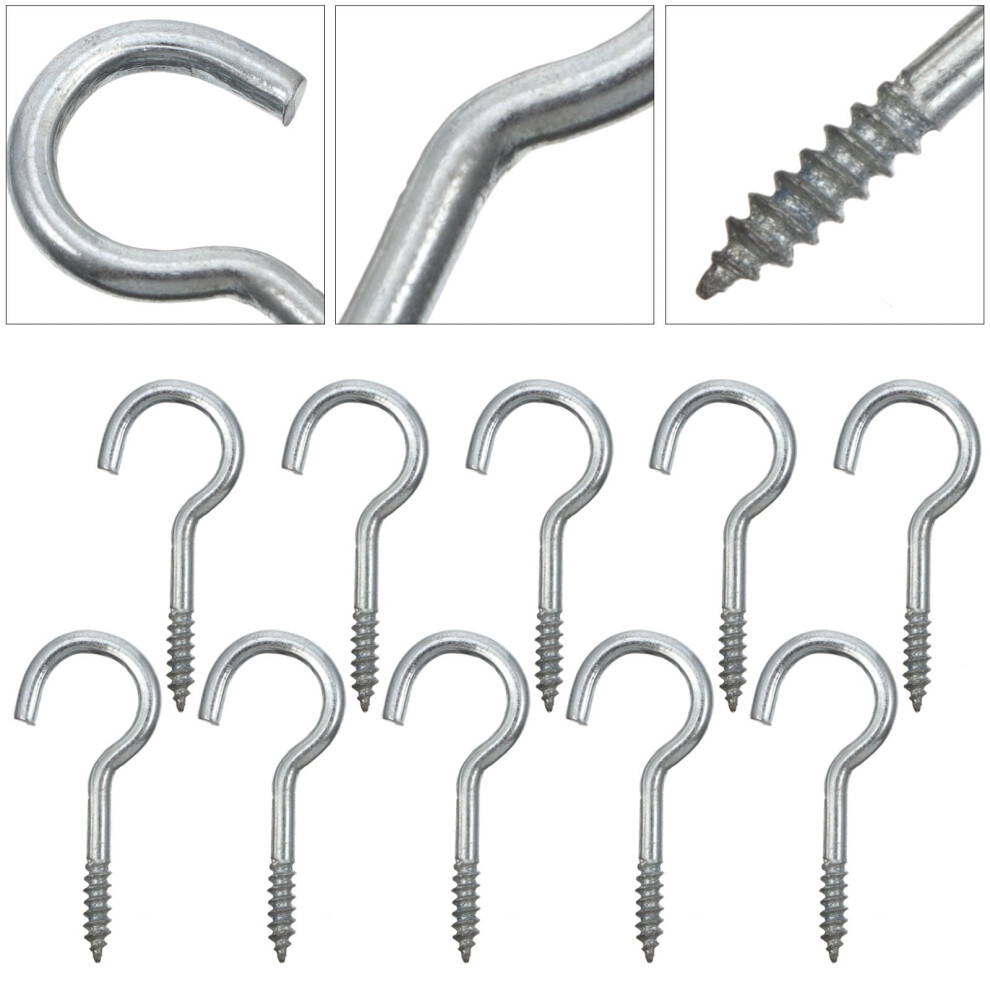 Carbon Steel Screw Hooks For Hanging Mugs And Planters 100 9085618010178