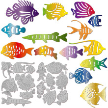 Ocean Fish Cutting Dies for Card Making Summer Sea Fish Cut Die for DIY Scrapbooking Journal Embossing Paper Craft Decor