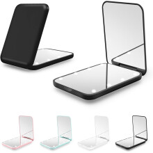 Compact Mirror, 1X/3X Magnification ~LED Pocket Mirror with Nternal BIattery, Mini Mirror for Purse, Pocket,Travel and Present (Pink)