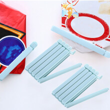 Paquete de 10 clips de cierre hermético para bolsas de alimentos, diseño de cierre a presión fácil para aperitivos, frutas y verduras, y