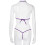 Ensemble soutien-gorge et robe grande taille + string transparent violet L 4