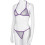 Ensemble soutien-gorge et robe grande taille + string transparent violet L 6