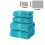 Cotton Bath Towel Set 4-Piece Sky Blue 3