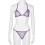 Ensemble soutien-gorge et robe grande taille + string transparent violet L 7
