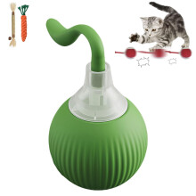 Interaktives 360-Elektro-Rollballspielzeug für Katzen und Hunde – bewegungsaktiviert, teppichgeeignet (Rot-A), kompatibel mit allen Größen