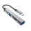 Hub USB Tipo C multiportas de 5 polegadas com leitor de cartões USB 3.0 e 2.0 para laptops. 4