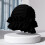 Women's Elastic Ruffle Swim Cap Black 7