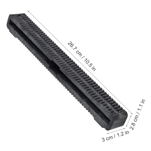 Universal 10 Inch Plastic Longboard Fin Box Single Center Tail Plug Black 2