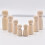 6PCS Children\'s Creative Painted Doll DIY Graffiti 3
