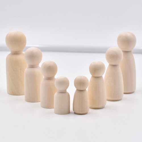 6PCS Children\'s Creative Painted Doll DIY Graffiti 2