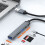 Hub USB Tipo C multiportas de 5 polegadas com leitor de cartões USB 3.0 e 2.0 para laptops. 5