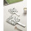 Handheld Mirror Silver Square 4 x 7 inches 8