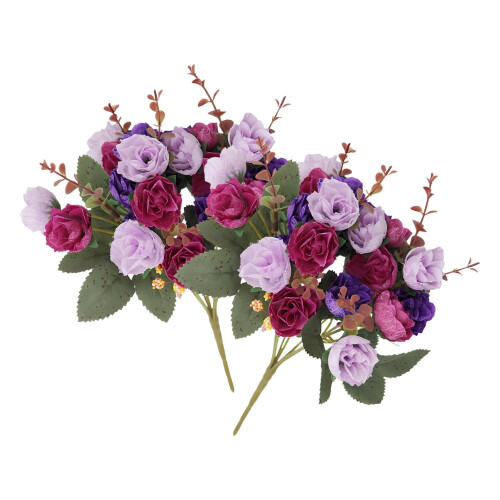 Set di 2 bouquet artificiali – Seta e ABS, 30 cm