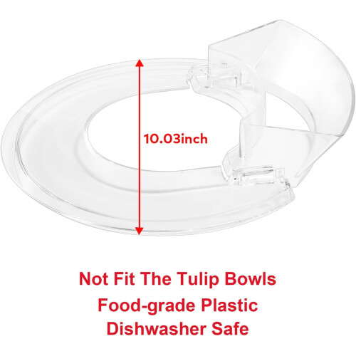 Ασπίδα Ρέσης για KitchenAid6Quart, Προστασία από Πιτσιλίσματα με Αφαιρούμενο Στόμιο 2